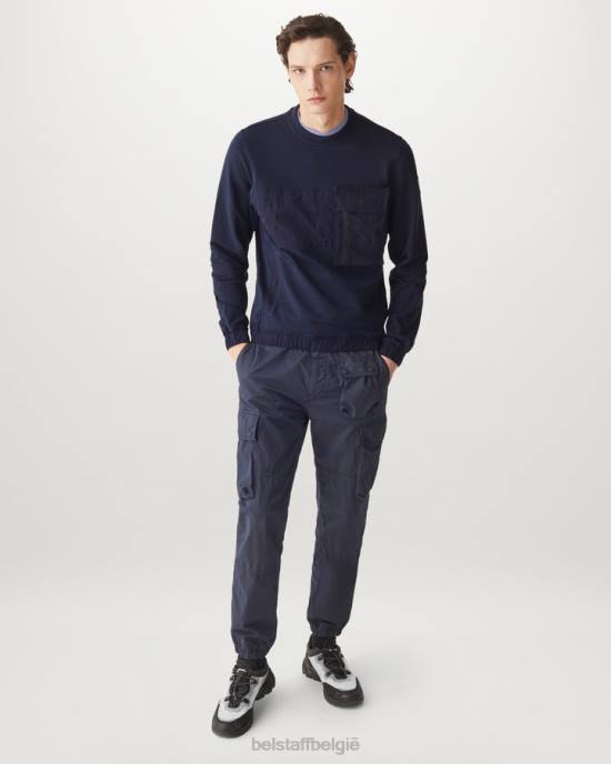 kleding lichtgewicht fleece donkere inkt spinnaker-sweatshirt Heren Belstaff 624D218