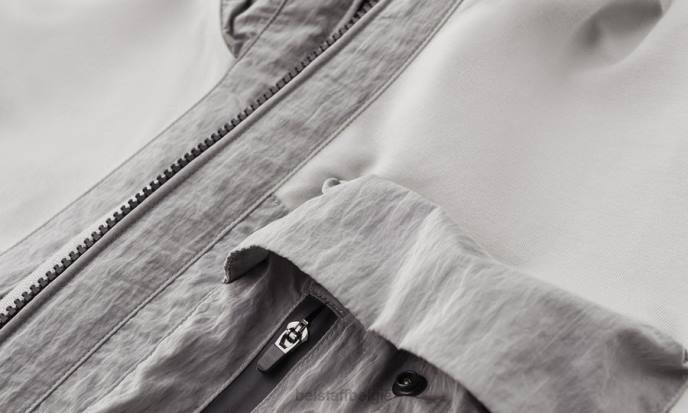 kleding lichtgewicht fleece oud zilver Seal sweatshirt met volledige ritssluiting Heren Belstaff 624D220