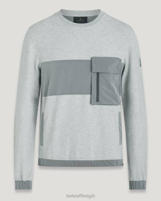 kleding lichtgewicht fleece oud zilver spinnaker-sweatshirt Heren Belstaff 624D223