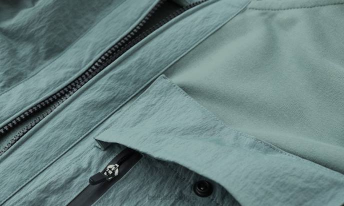 kleding lichtgewicht fleece staalgroen Seal sweatshirt met volledige ritssluiting Heren Belstaff 624D219