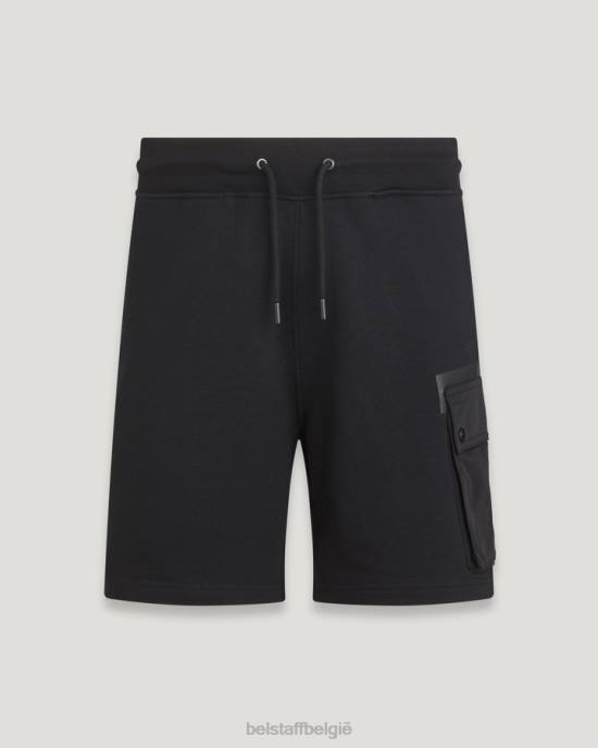 kleding droog katoenfleece zwart tij zweet shorts Heren Belstaff 624D330