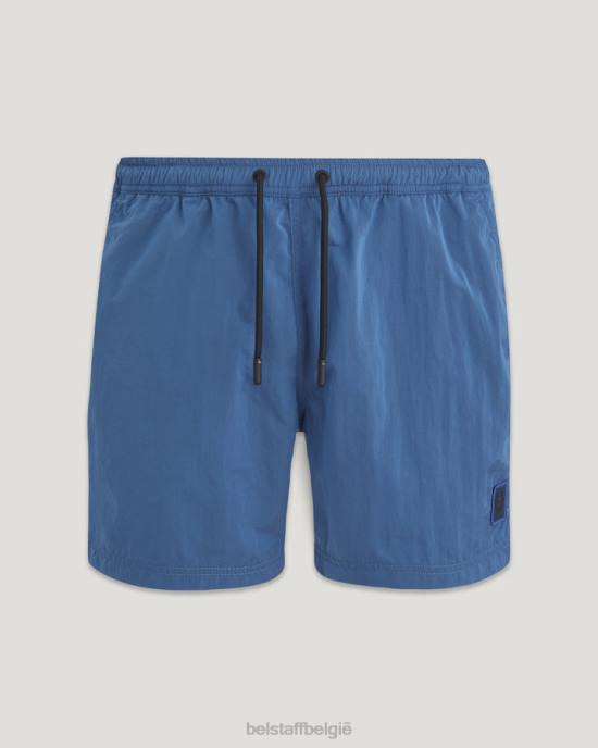 kleding glans shell naar voren blauw clipper zwembroek Heren Belstaff 624D328