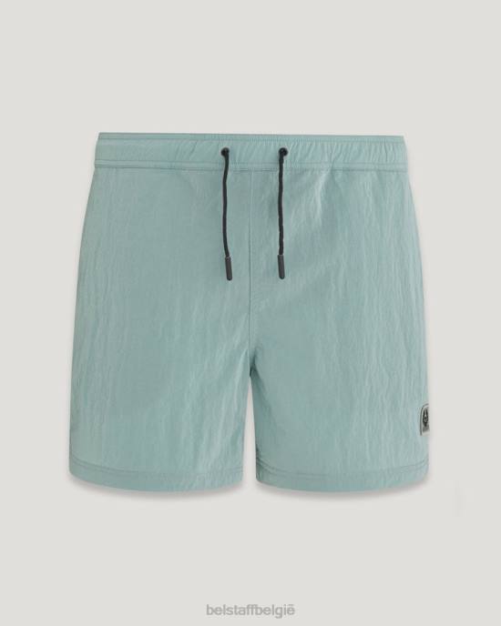 kleding glans shell staalgroen clipper zwembroek Heren Belstaff 624D326