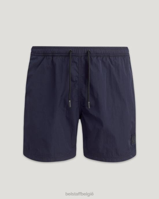 kleding glinsterende schelp donkere inkt clipper zwembroek Heren Belstaff 624D327