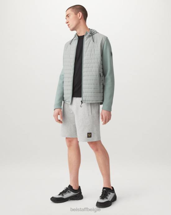 kleding katoenfleece oud zilver gemêleerd joggingbroek Heren Belstaff 624D336