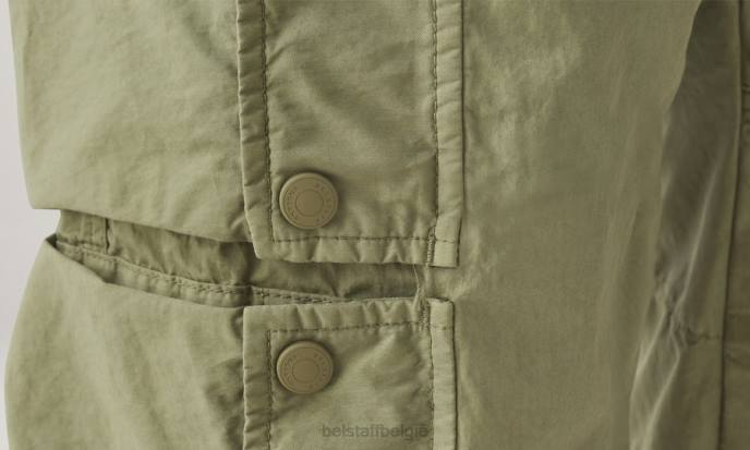 kleding kledingkleurstof katoenmix citroengeel/aloë harker cargoshort Heren Belstaff 624D329