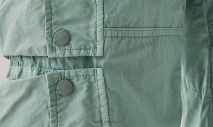kleding kledingkleurstof katoenmix staalgroen/oceaangroen harker cargoshort Heren Belstaff 624D321