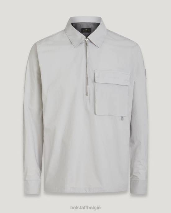 kleding katoen popeline parelgrijs T-shirt Heren Belstaff 624D129