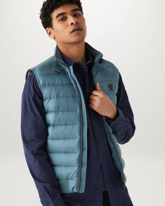 kleding katoenen twill diep marineblauw pitch-shirt Heren Belstaff 624D139