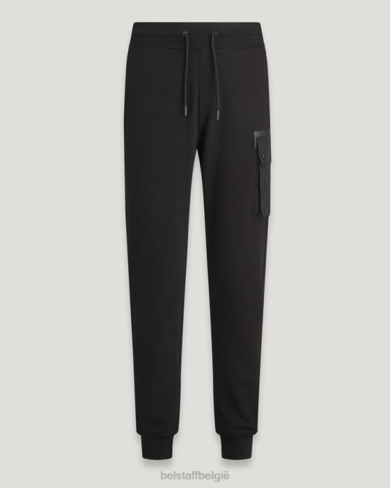 kleding droog katoenfleece zwart drift joggingbroek Heren Belstaff 624D300