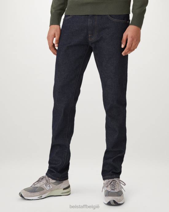 kleding gespoelde stretchdenim indigo longton slanke jeans Heren Belstaff 624D317