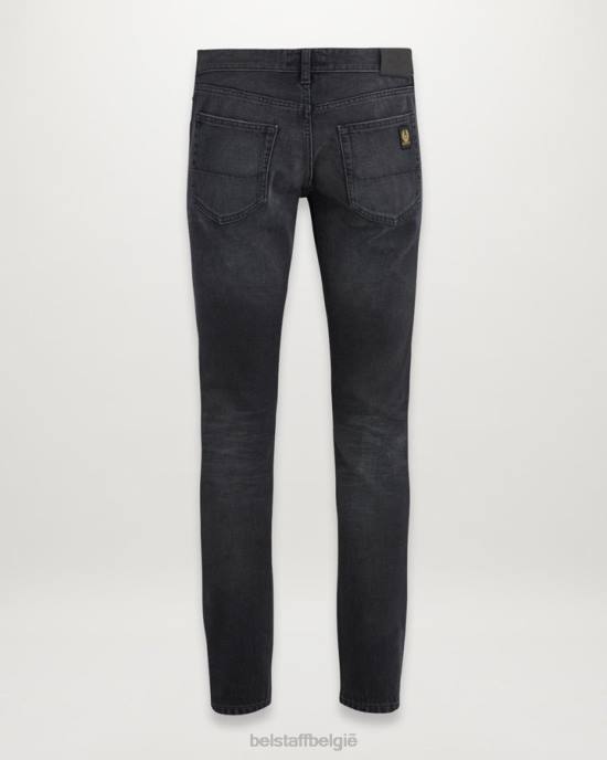 kleding gewassen denim, gewassen zwart longton slanke jeans Heren Belstaff 624D310