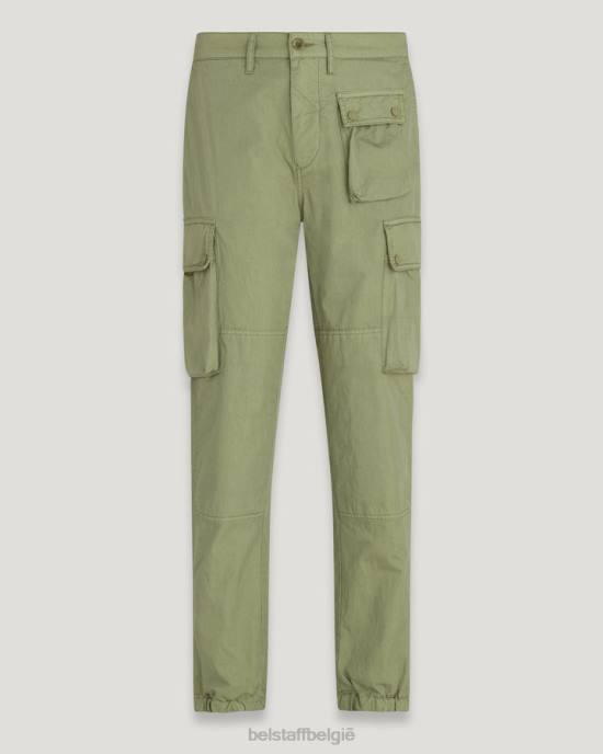kleding kledingkleurstof katoenmix citroengeel/aloë Trialmaster cargobroek Heren Belstaff 624D302
