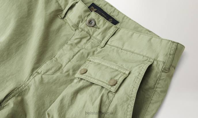kleding kledingkleurstof katoenmix citroengeel/aloë Trialmaster cargobroek Heren Belstaff 624D302