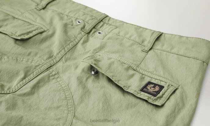 kleding kledingkleurstof katoenmix citroengeel/aloë Trialmaster cargobroek Heren Belstaff 624D302