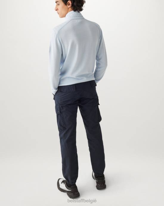 kleding kledingkleurstof katoenmix donkere inkt/zwart Trialmaster cargobroek Heren Belstaff 624D298