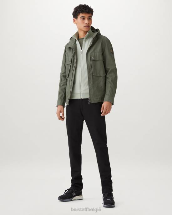 kleding rauw denim zwart longton slanke jeans Heren Belstaff 624D313