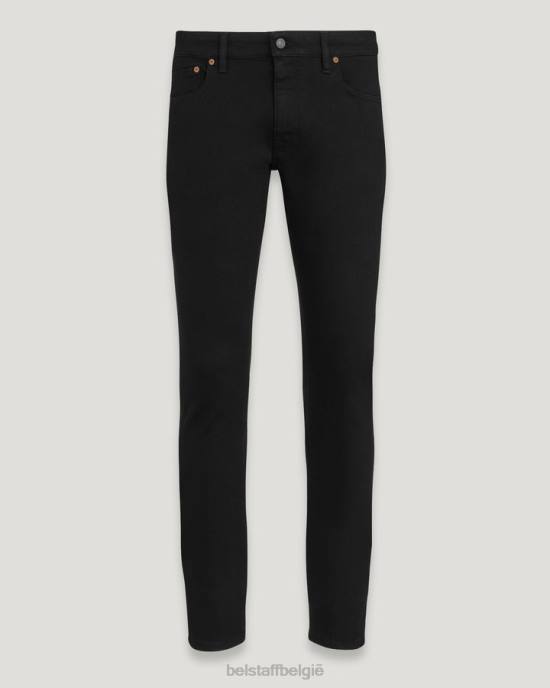 kleding rauw denim zwart longton slanke jeans Heren Belstaff 624D316