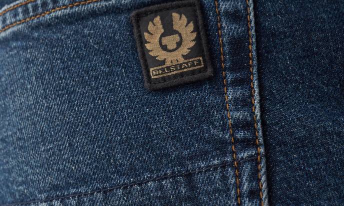 kleding vintage stonewashed denim gewassen indigo longton slanke jeans Heren Belstaff 624D306