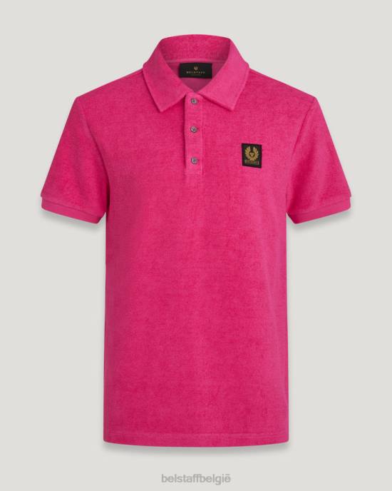 kleding badstof fuchsia roze tether polo Heren Belstaff 624D165
