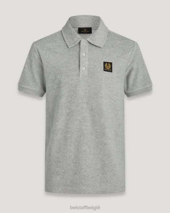 kleding badstof oude zilveren heide tether polo Heren Belstaff 624D162