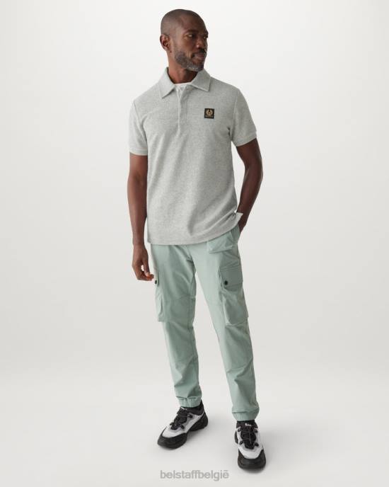 kleding badstof oude zilveren heide tether polo Heren Belstaff 624D162