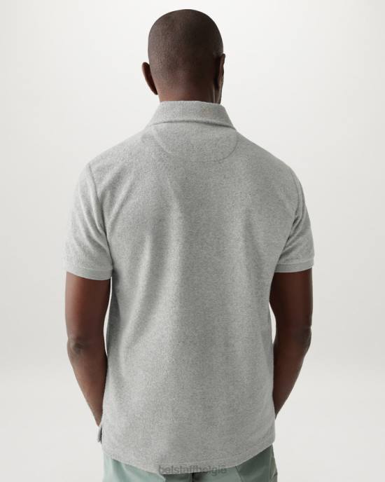 kleding badstof oude zilveren heide tether polo Heren Belstaff 624D162