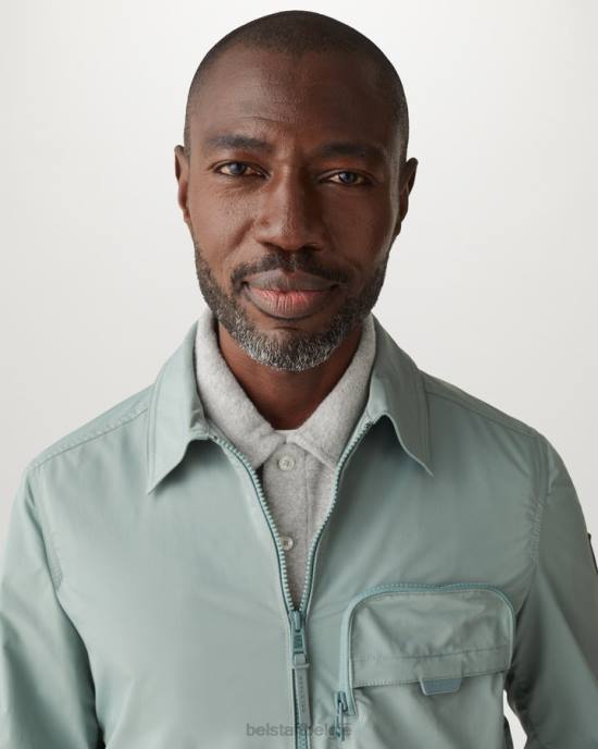 kleding badstof oude zilveren heide tether polo Heren Belstaff 624D162