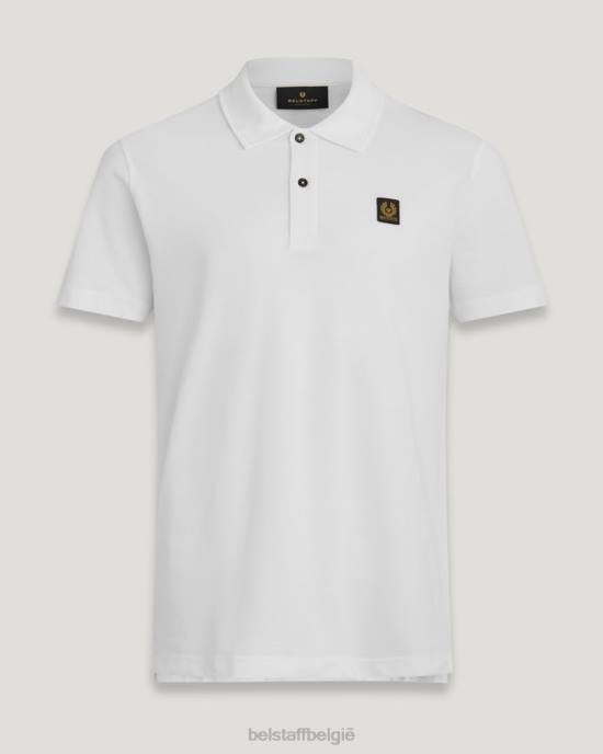 kleding katoen micropiqué wit monitorpolo Heren Belstaff 624D194