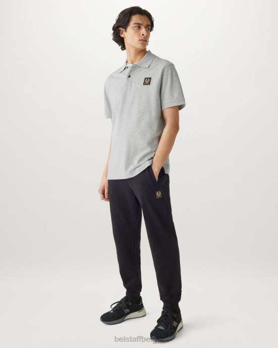 kleding katoen piqué oud zilver gemêleerd polo Heren Belstaff 624D198