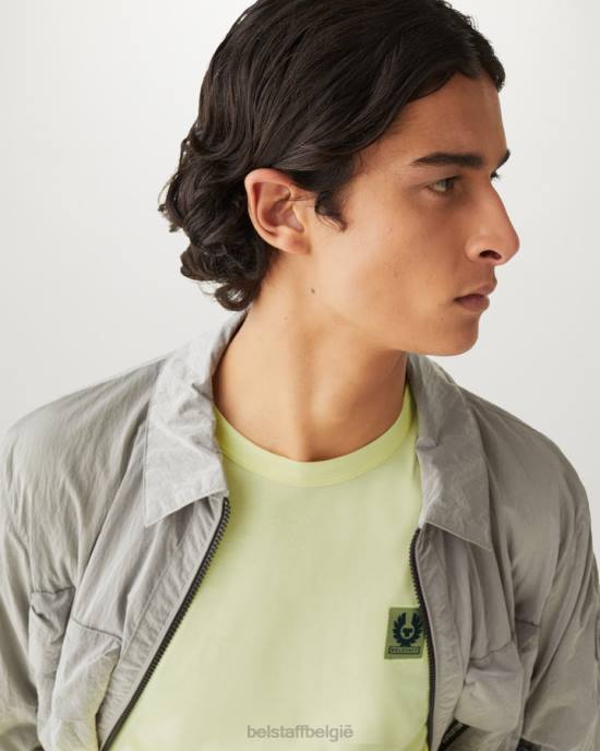 kleding katoenen jersey citroengeel T-shirt met lange mouwen Heren Belstaff 624D141