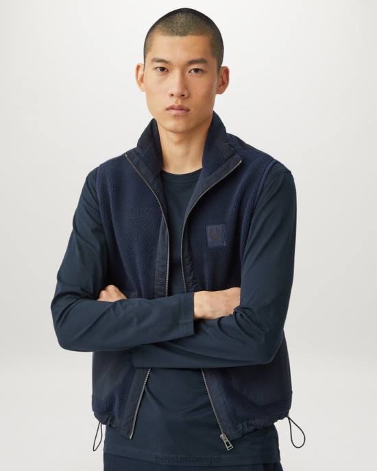 kleding katoenen jersey donkere inkt T-shirt met lange mouwen Heren Belstaff 624D191