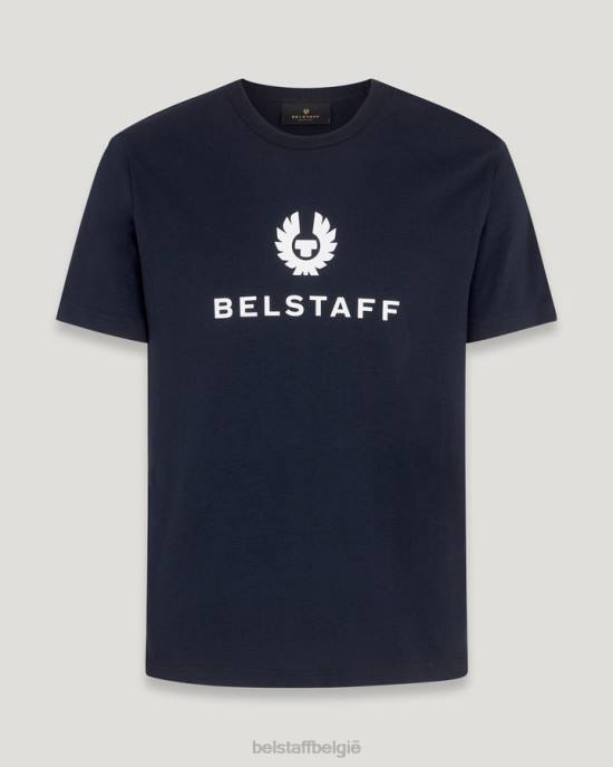 kleding katoenen jersey donkere inkt kenmerkend t-shirt Heren Belstaff 624D184