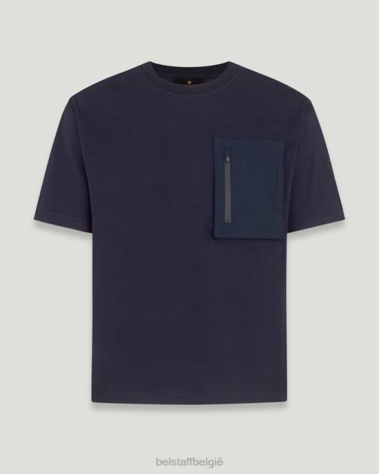 kleding katoenen jersey donkere inkt streng t-shirt Heren Belstaff 624D170