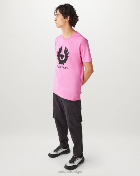 kleding katoenen jersey kwartsroze feniks t-shirt Heren Belstaff 624D166