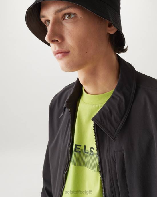 kleding katoenen jersey limoengeel radio oversized t-shirt Heren Belstaff 624D145