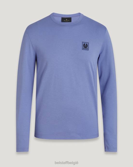 kleding katoenen jersey mauve T-shirt met lange mouwen Heren Belstaff 624D167