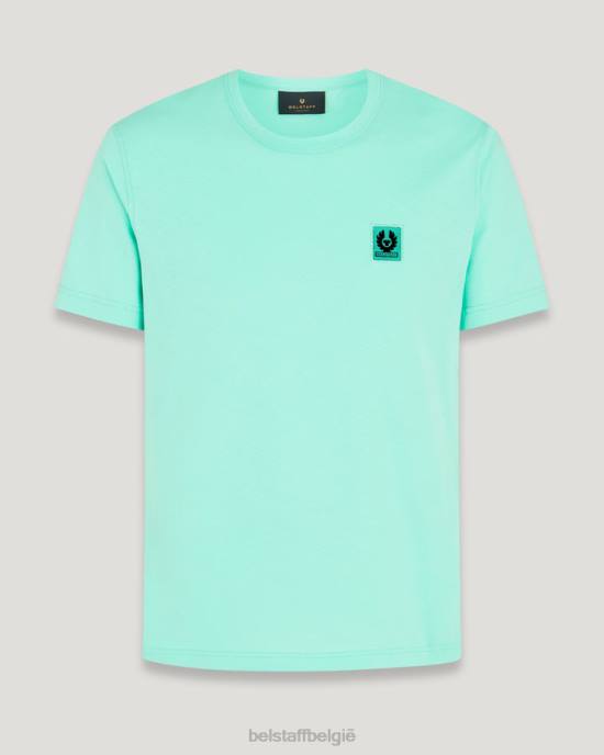 kleding katoenen jersey oceaangroen t-shirt Heren Belstaff 624D164