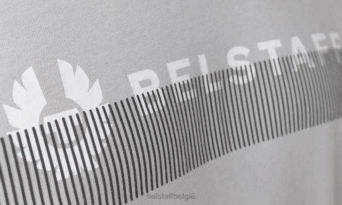 kleding katoenen jersey oud zilver radio oversized t-shirt Heren Belstaff 624D143