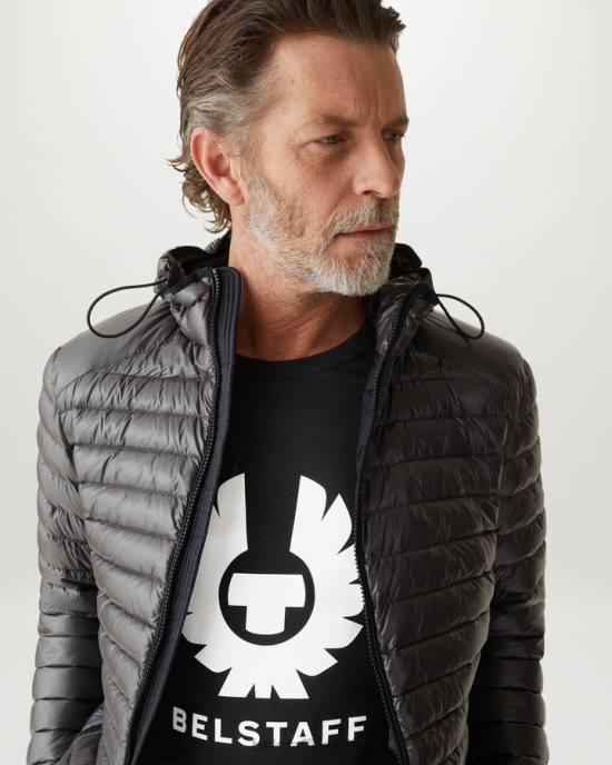 kleding katoenen jersey zwart feniks t-shirt Heren Belstaff 624D188