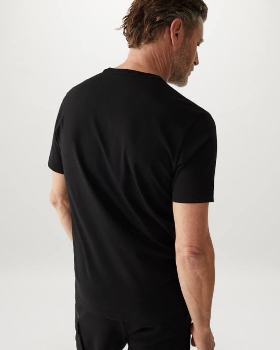 kleding katoenen jersey zwart/neongeel feniks t-shirt Heren Belstaff 624D168