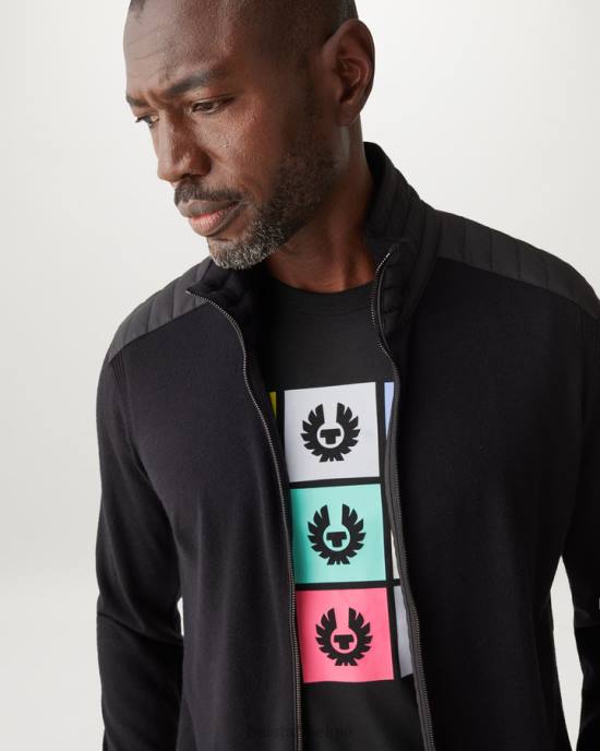 kleding katoenen jersey zwart tegel t-shirt Heren Belstaff 624D152