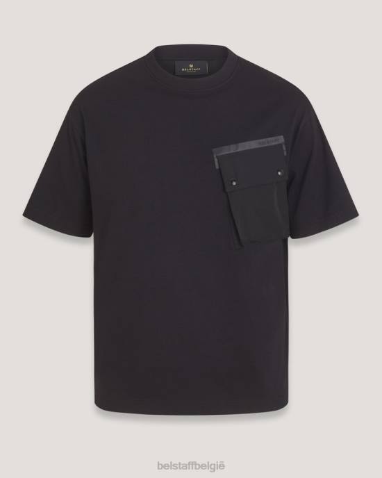 kleding katoenen jersey zwart vloeiend t-shirt Heren Belstaff 624D171