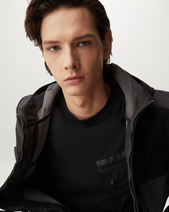 kleding katoenen jersey zwart vloeiend t-shirt Heren Belstaff 624D171