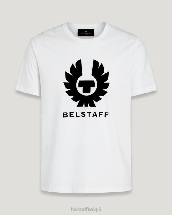 kleding katoenjersey wit feniks t-shirt Heren Belstaff 624D195