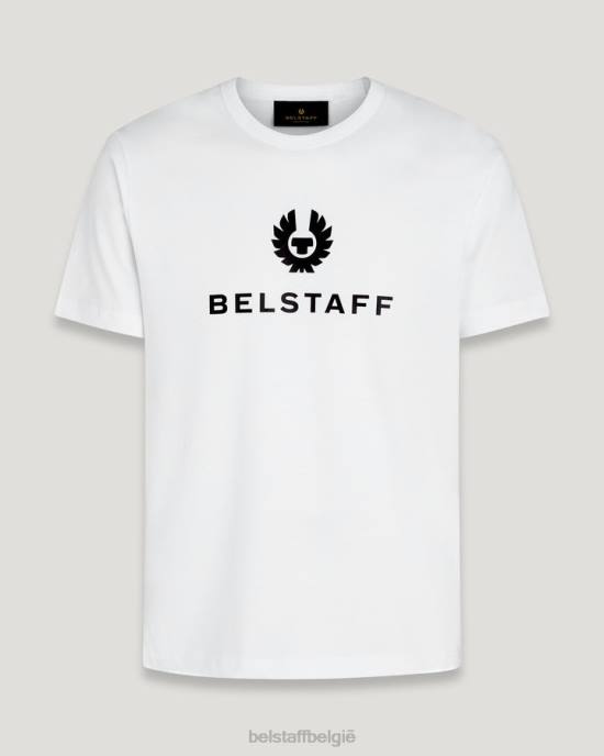 kleding katoenjersey wit kenmerkend t-shirt Heren Belstaff 624D189
