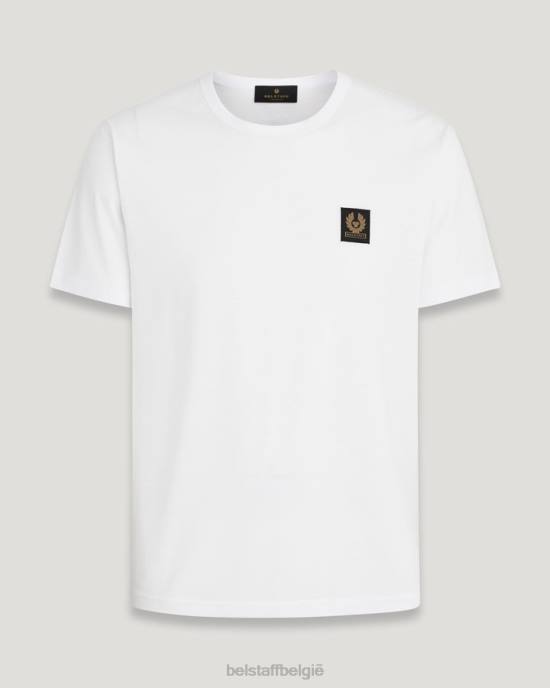 kleding katoenjersey wit t-shirt Heren Belstaff 624D210