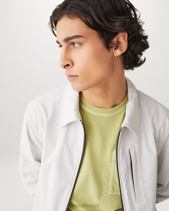 kleding kledingkleurstof katoen limoengeel loopplank t-shirt Heren Belstaff 624D156