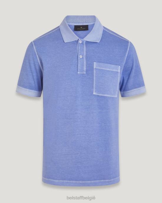 kleding kledingkleurstof katoen mauve kombuis polo Heren Belstaff 624D159