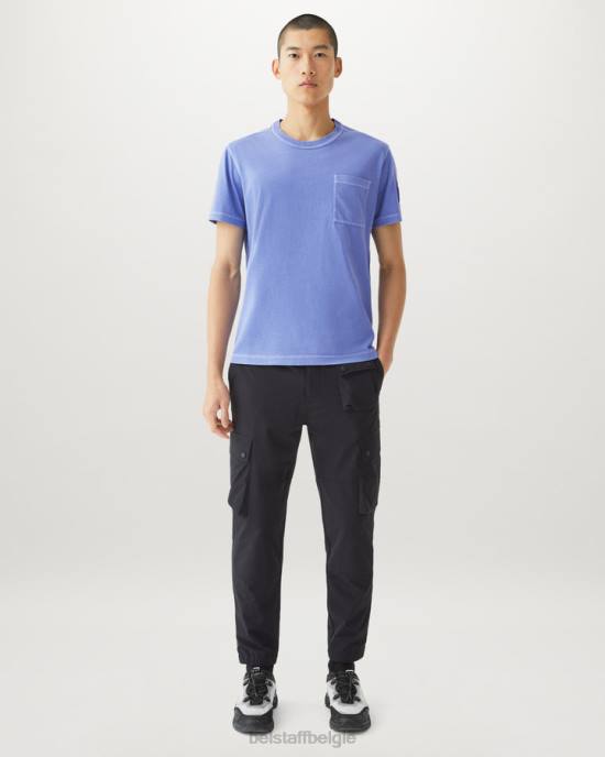 kleding kledingkleurstof katoen mauve loopplank t-shirt Heren Belstaff 624D147